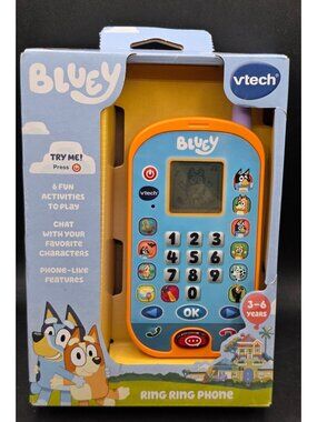 Bluey VTech Ring Ring Phone For Kids 3–6 Years With Games